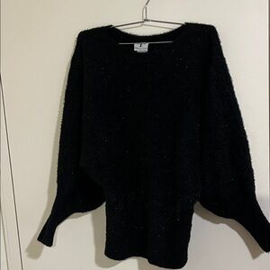 Elegant Black Crew Neck Sweater